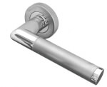 Mitred Twin Finish Lever Door Handle Set